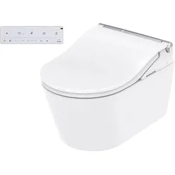 TOTO WASHLET® RW Dusch-WC auto flush silber, mit Fernbedienung, EWATER+, TCF802E2G#NW1 TCF802E2G#NW1