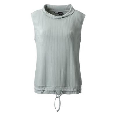 Funktionsshirt LPO "Da-T-Shirt Bea", Damen, Gr. 40 (M), grün (grün milieu), Jersey, 93% Viskose. 7% Elasthan, regular fit hüftbedeckend, offene Kante mit Kordelzug, Shirts Funktionsshirt, Rippenstrick, Kordelzug im Saum