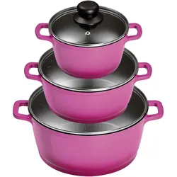 KING Aluguss Kochtopfset 3/6-teilig BERRY