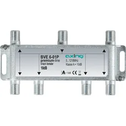 BVE 6-01P - Verteiler, 5-1218 MHz, 6-fach, 8,5 - 10,1 dB