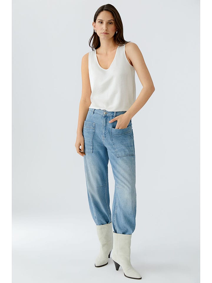 Oui Top in Weiß - 44