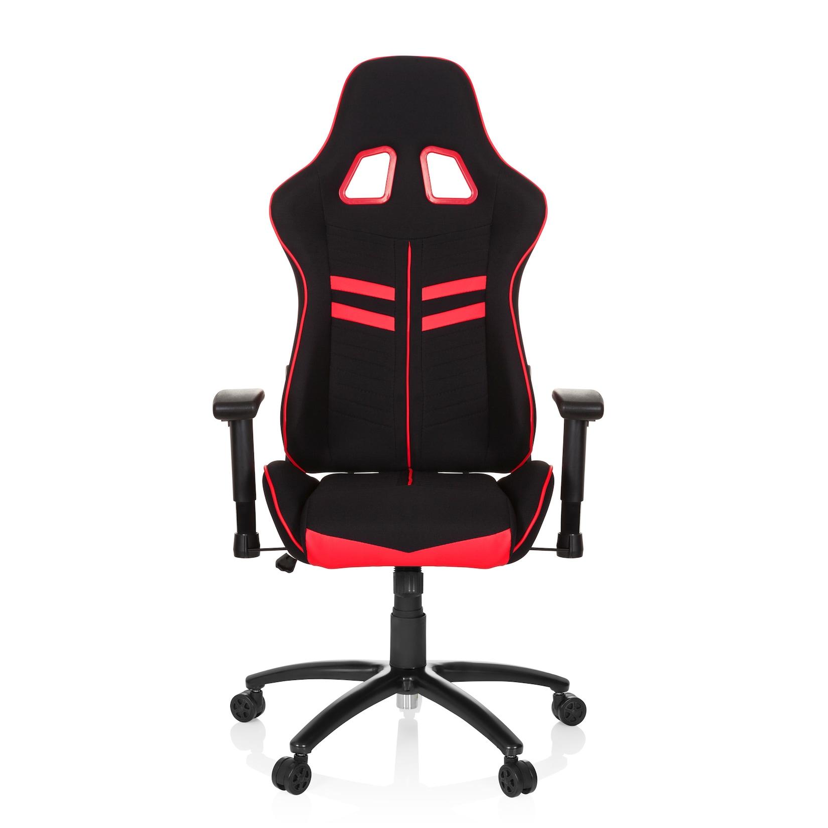hjh OFFICE Gamingstuhl LEAGUE PRO I Stoff mit Armlehnen (höhenverstellbar)