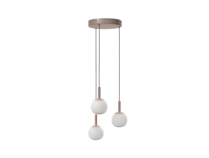 Novel Led-Hängeleuchte, Weiss, Metall, Glas, Uni, rund, 150 cm, Bsci, CE, Farbtemperaturwechsler, Lampen & Leuchten, Innenbeleuchtung, Hängelampen, Pendelleuchte