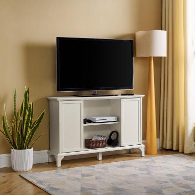 "47.6""Traditional Wood Sideboard & TV Stand, Versatile Storage Console with Sliding Doors & Adjustable Shelves"