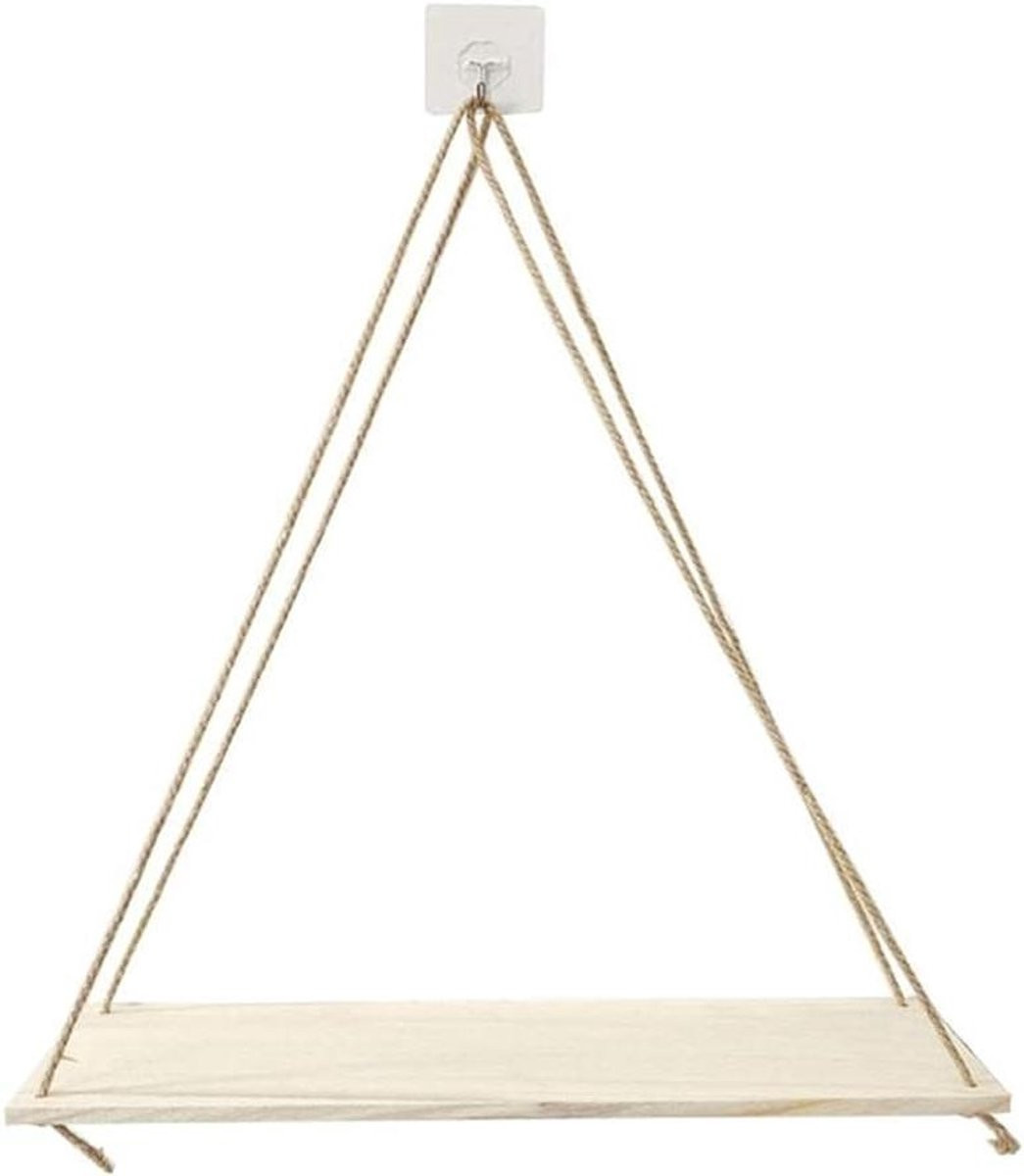 Wit Houten Schommelplank - Drijvende Muurplank voor Decoratie en Opslag