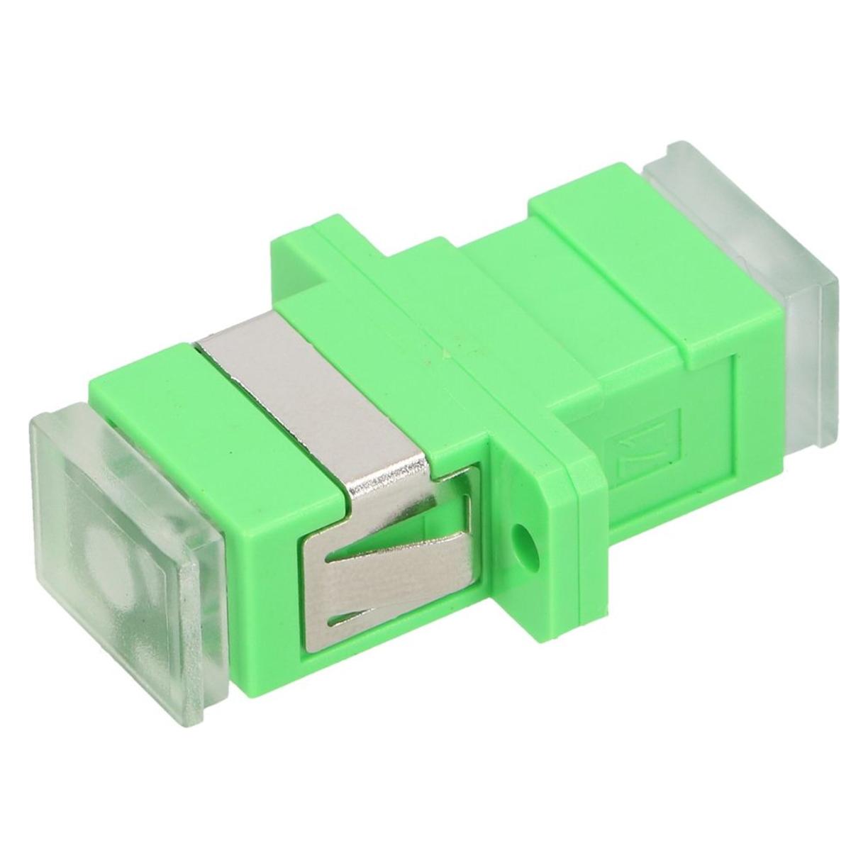 Extralink Adapter Sc/Apc Sm Simplex Green Transparent Dust Caps (Netzwerk Zubehör) (EX.13520)