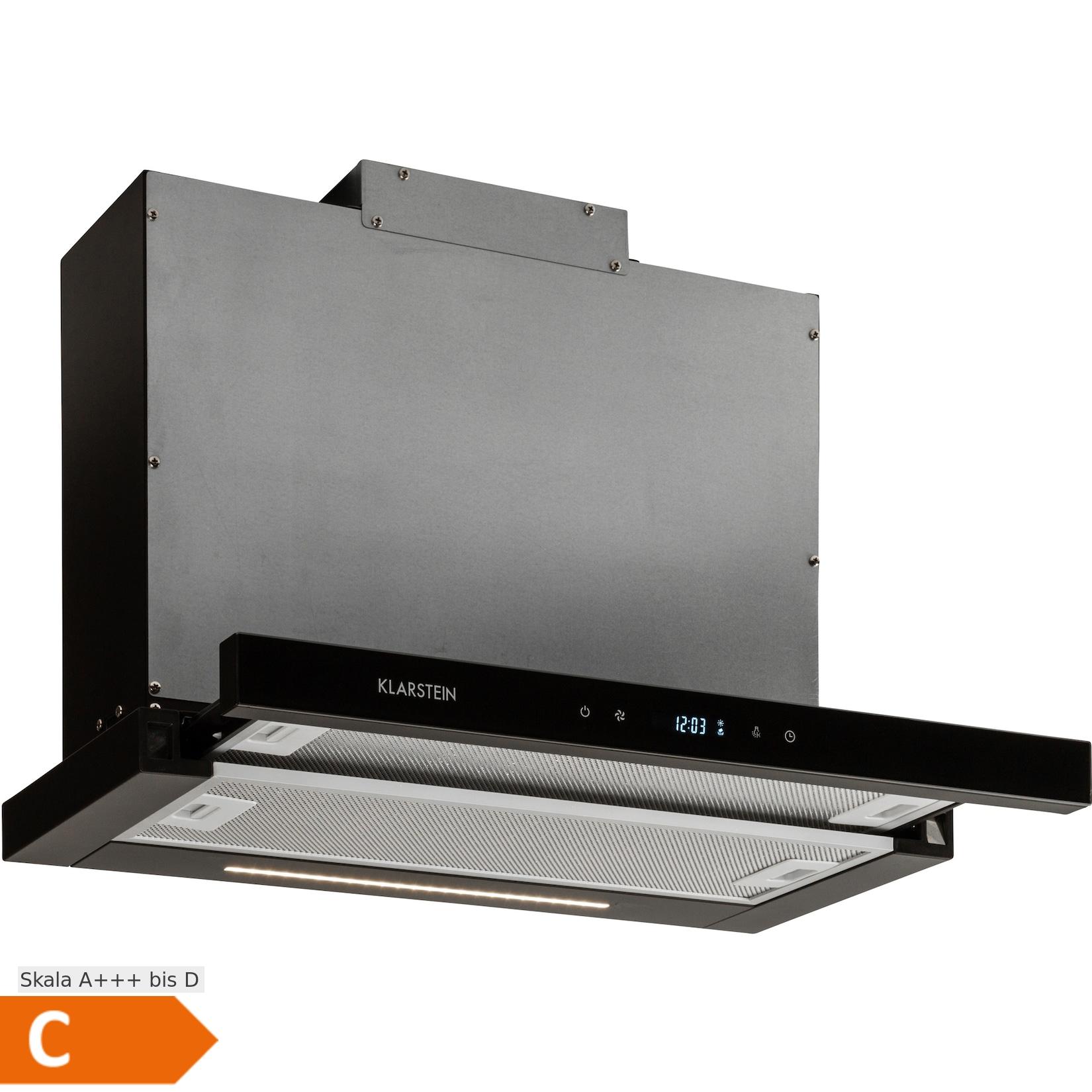 Mariana Neo 60 Flachschirmhaube 60cm 547 m³/h Abluft LED Schwarz