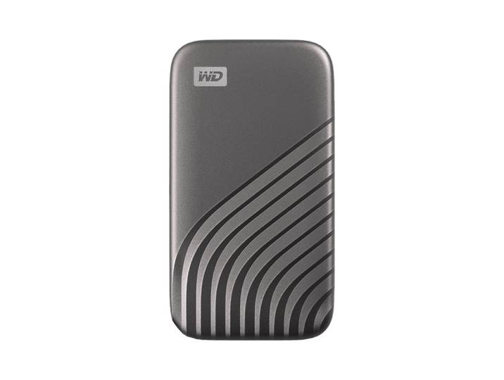 Western Digital My Passport, 1000 Go, USB Type-C, 3.2 Gen 2 (3.1 Gen 2), 1050 Mo/s, Protection par mot de passe, Gris WDBAGF0010BGY-WESN