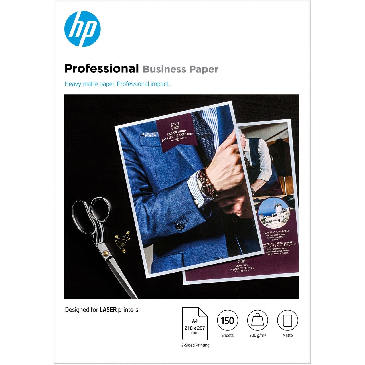 HP Professional Business Laser-Papier A4, matt, 200 g/m², 150 Blatt (7MV80A)