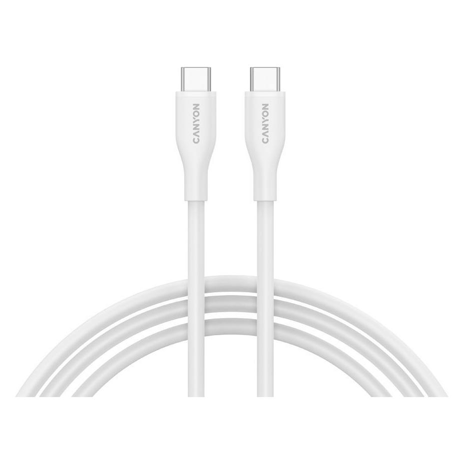 Canyon Kabel CC60SC10 C-C 60W 1m Silizium Weiss (1 m, 60 W) (CNS-CC60SC10W)