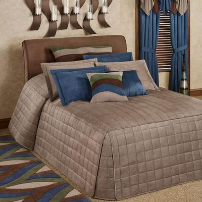 Touch of Class "Camden Grande Fitted Bedspread Sand, King 24"" Drop, Sand"