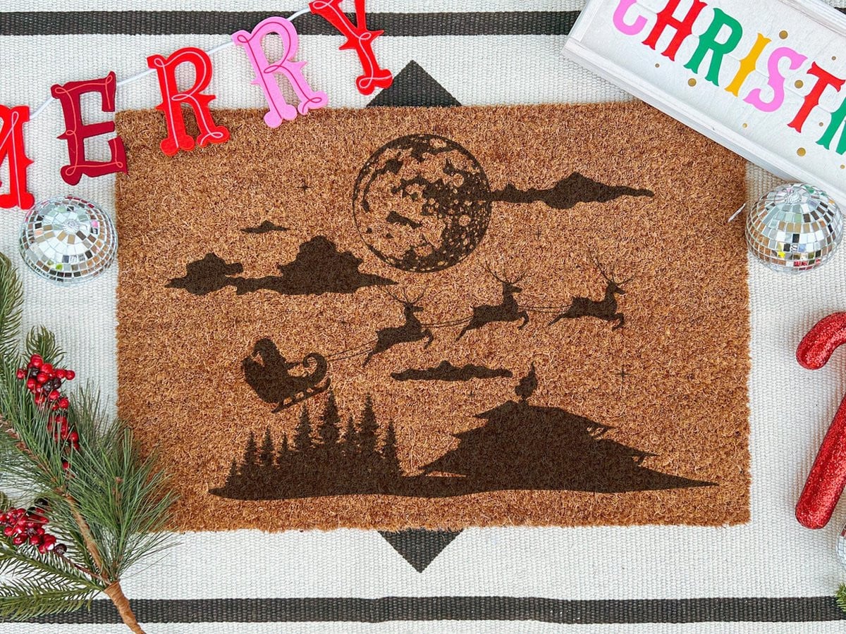 Laser Point Ingangsmat Santa Is Coming 60 x 40 cm