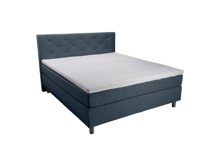Boxspringbett Adriana-202, 160x200 cm, Byyu, inari blue-, HolzHolz/Textil