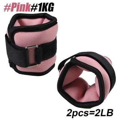 Uplifted Finds AOLIKES Adjustable Ankle & Wrist Weights For Strength Training pink 1kg 1 Pair