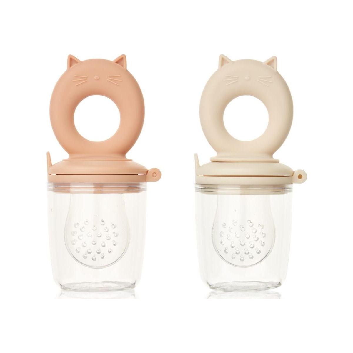 Liewood Miranda Cat Shape Food Feeder 2-Pack tuscany rose / apple blossom (1037) ONE SIZE LW17918-1037-ONE SIZE-CU