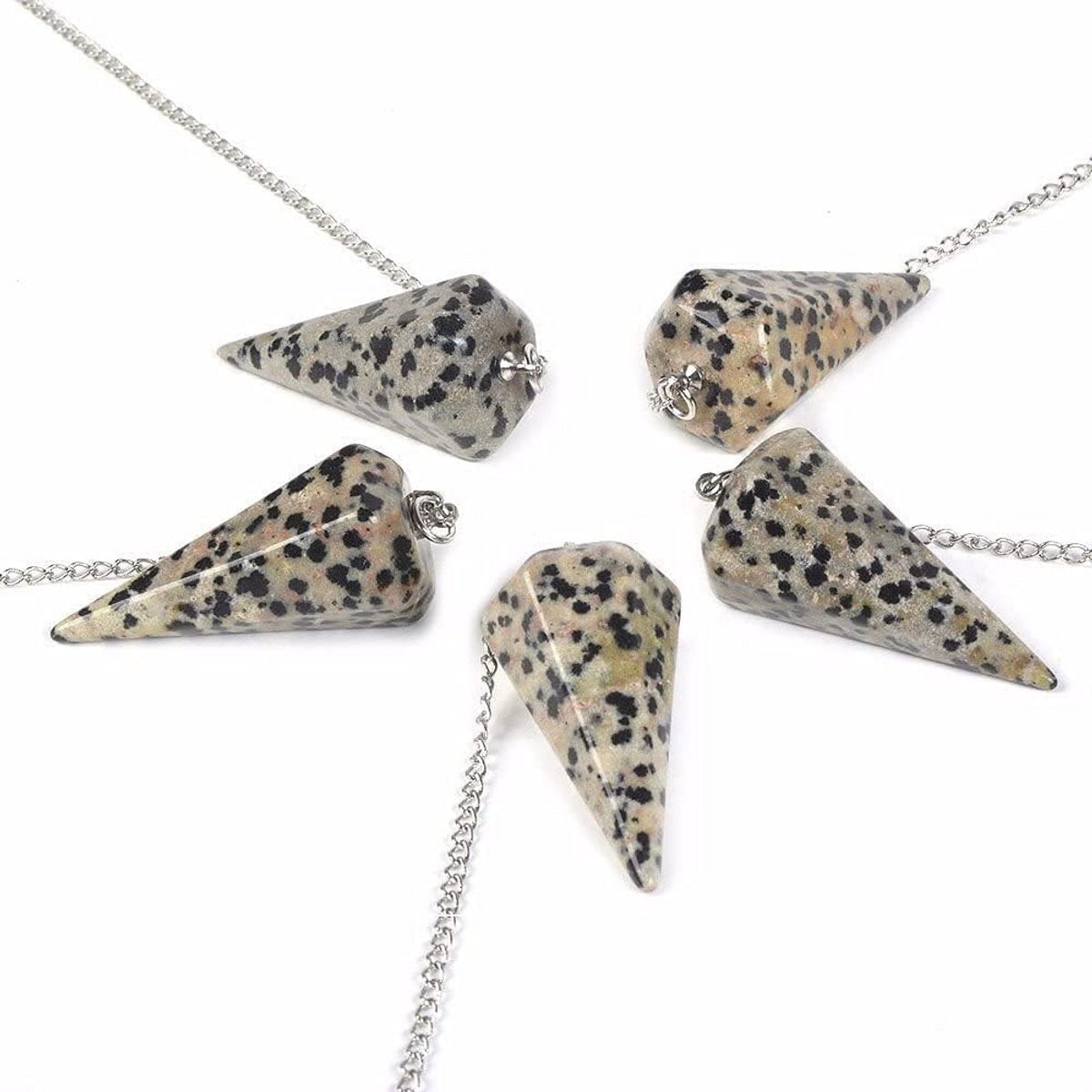 Natuurlijke Edelsteen Kristal Zeshoekige Puntige Hanger voor Reiki en Chakra Balans
