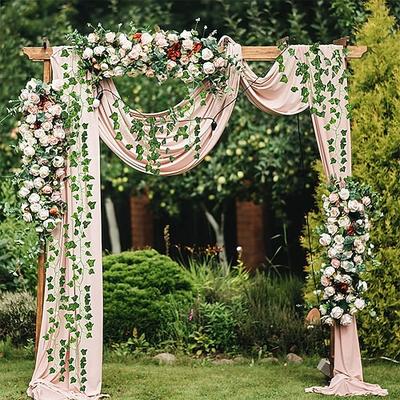 12 Stück künstliche Efeublätter, Pflanzen, Weinreben, Hängegirlande, künstliche Blätter, Blumen, Zuhause, Küche, Garten, Büro, Hochzeit, Wanddekoration, künstliche Efeublätter, künstliche