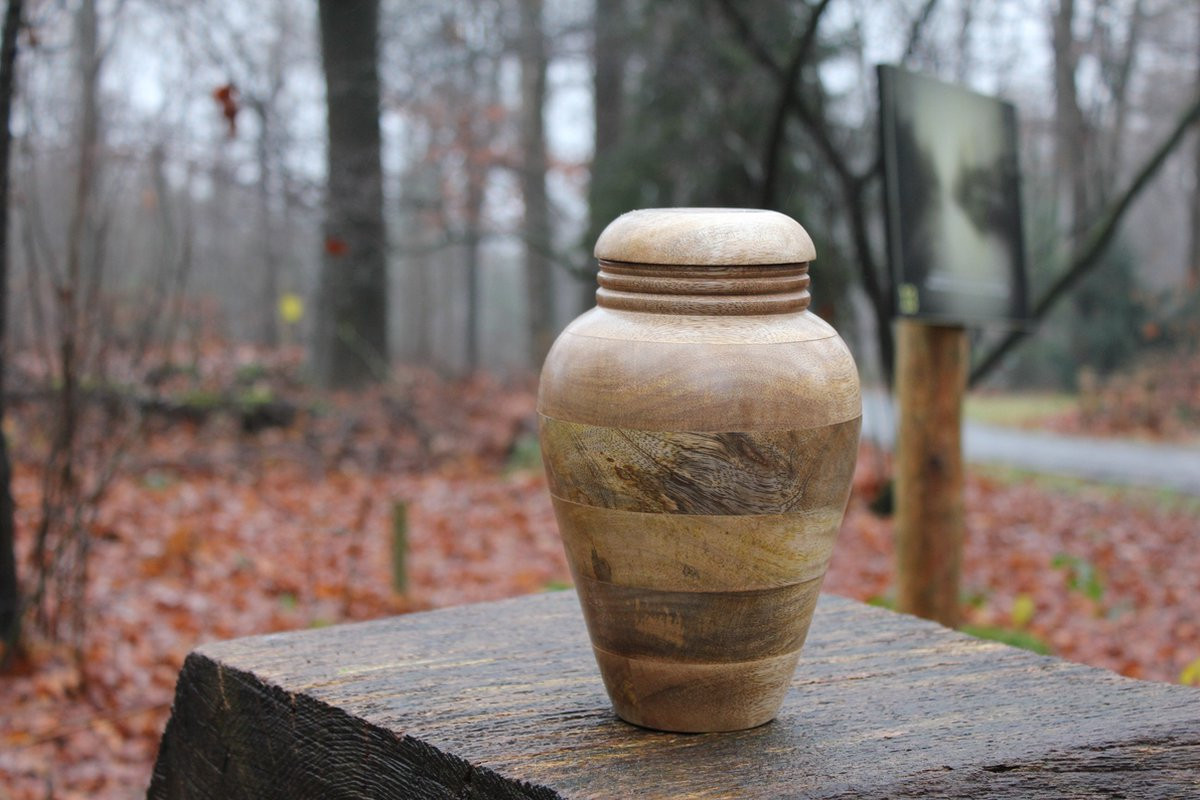 Mangohouten urn de Slufter-4 voor volwassenen