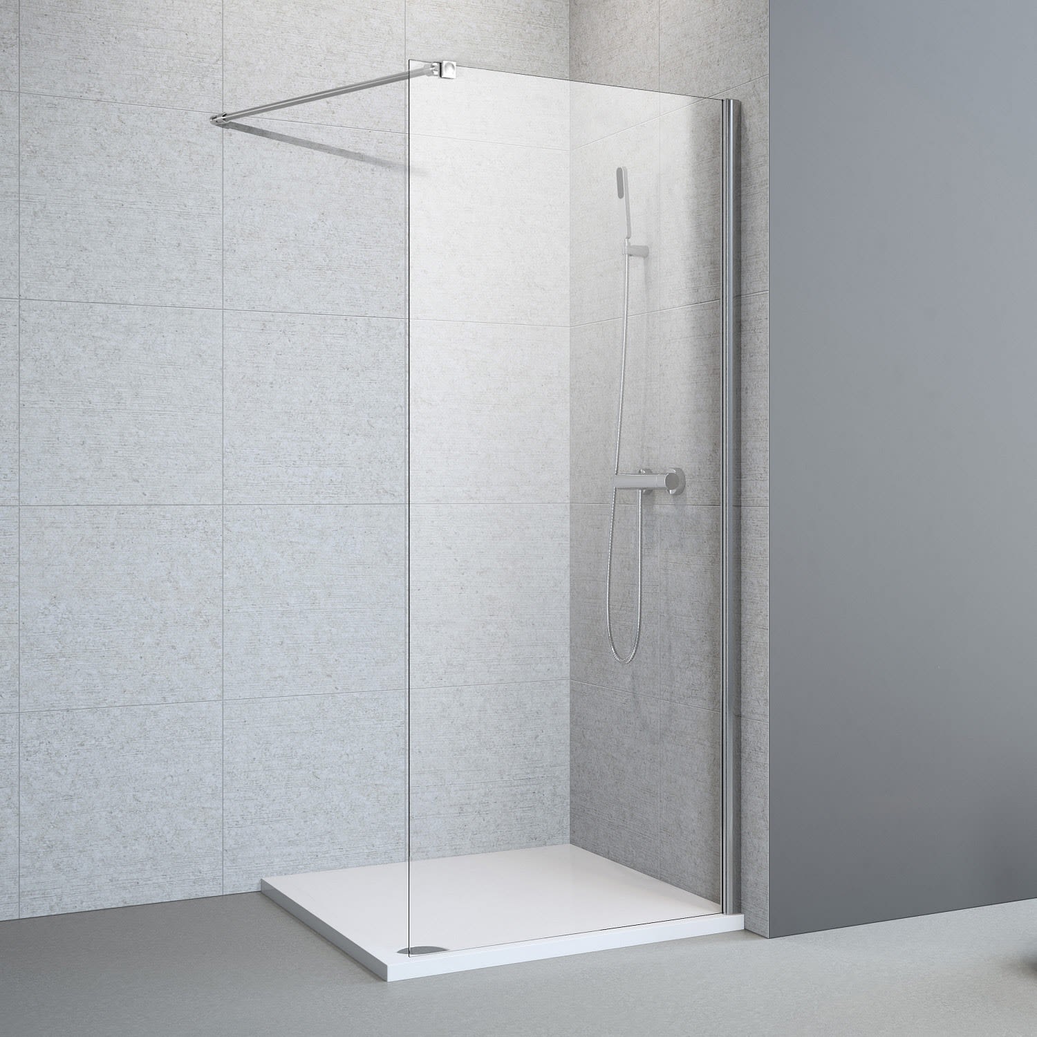 Megabad Profi Collection Planplus Walk-In glass element 100 x 192.8 cm MBPPWI10