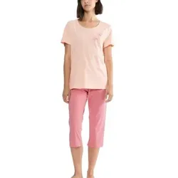 Triumph PK 02 Capri Pyjama Set Rosa Baumwolle 36 Damen