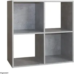 HTI-Living, Regal, Regal Beton Thekla 60x60 (60 x 30 x 60 cm)