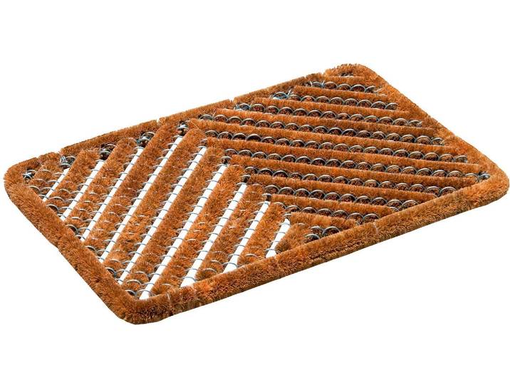 Fussmatte ASTRA Coco Brush 561 Gr. 15, beige (natur), B:40cm H:32mm L:60cm, Kokos, Teppiche, Fussmatte, Schmutzfangmatte, In -und Outdoor geeignet