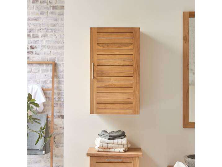 Hängeschrank aus massivem Teakholz Soho - Natur - Teak