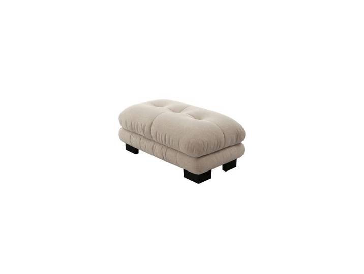 DRIPEX Pouf de canapé en Chenille Marron 112×68×52cm