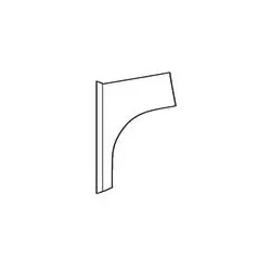 Siteco 5NY5100108 Wand-Flansch lackiert