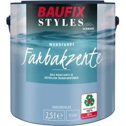 Farbakzente horizontblau seidenmatt, 2.5 Liter, Bunte Wandfarbe