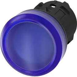 Siemens 3SU1001-6AA50-0AA0 Leuchtmelder 22mm rund Kunststoff blau Linse glatt