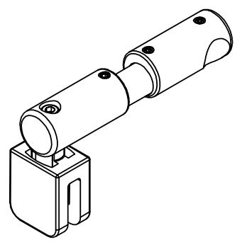 HSK Duschkabinenbau KG HSK Ersatzteile Kreuzverstrebung komplett, Edelstahllook, E100322-12-90 E100322-12-90