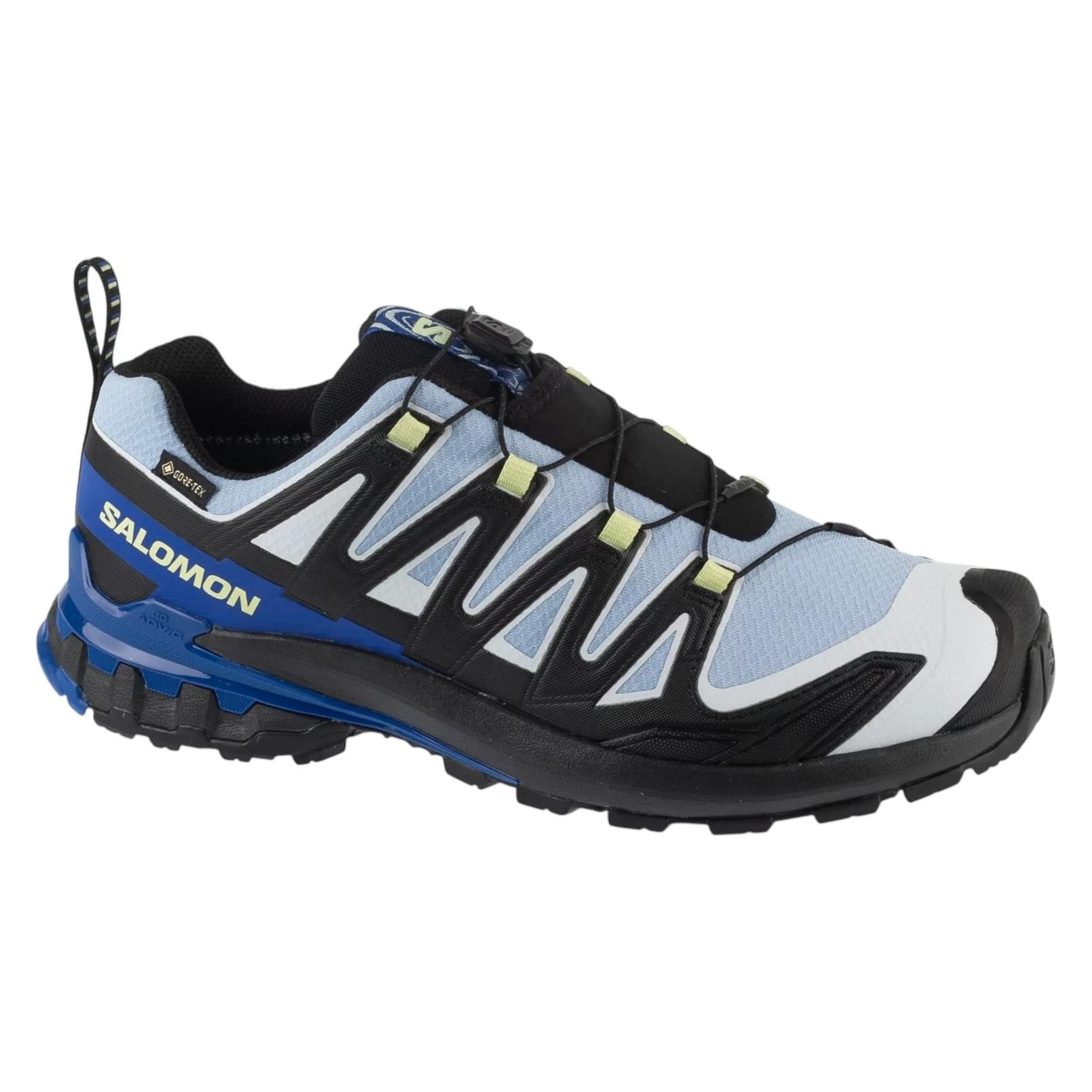 Salomon Trailschuhe XA Pro 3D V9 GTX Icon - black/brunnera blue (43.5) (L45486500)