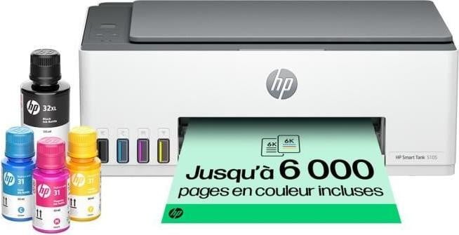HP Smart Tank 5105 All-in-one inkjetprinter Zilver