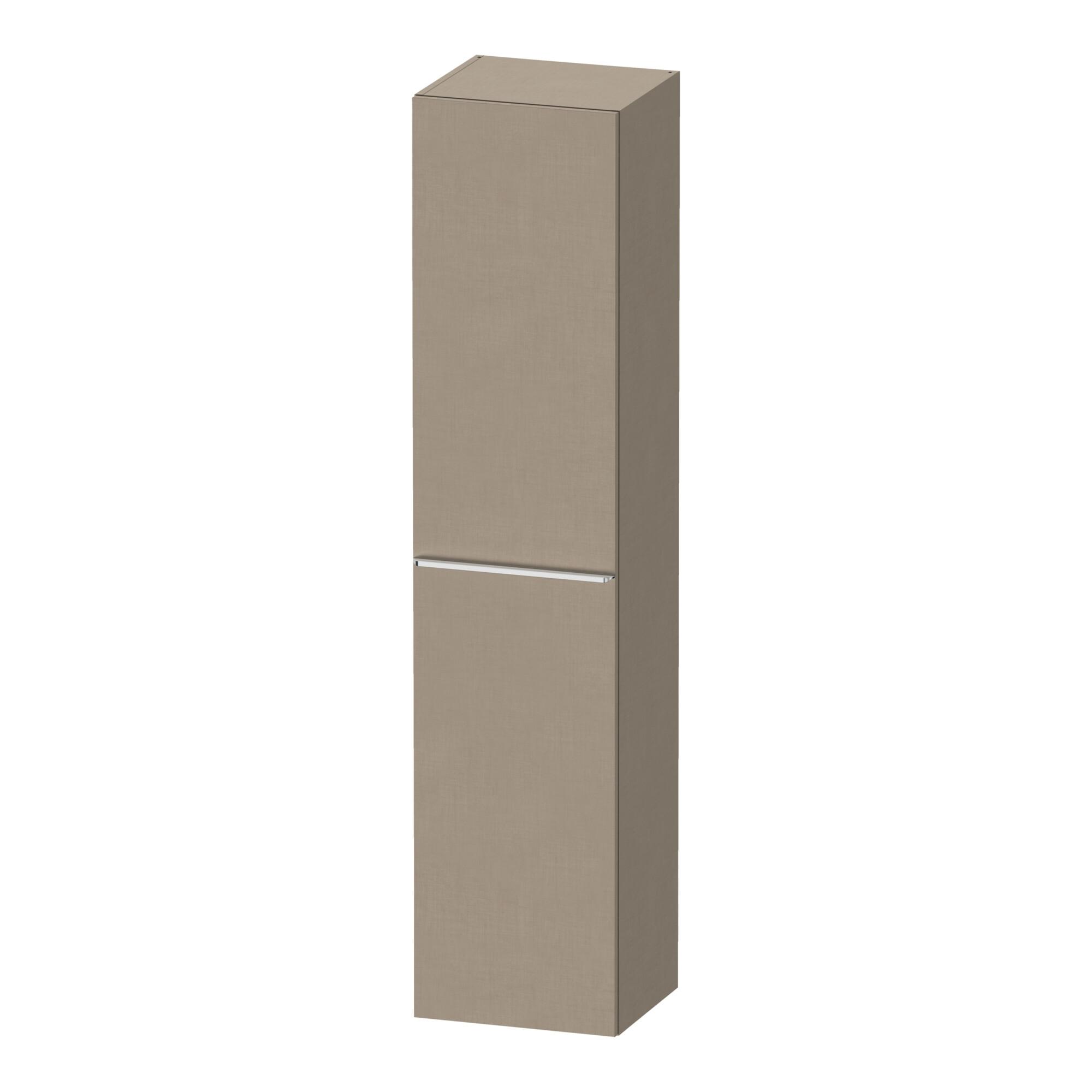 Duravit Hochschrank D-Neo 40x36cm, 1 Tür, 5 Bö, An li, chr/Leinen (DE1328L10750000)