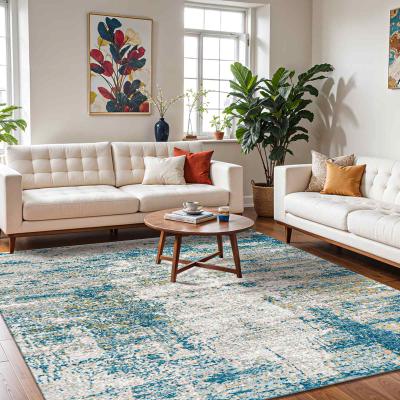 Teppich LIVABLISS "CAPRI", bunt (blau), B:200cm H:11mm L:275cm, Polyester, Polypropylen (PP), Teppiche, Teppich