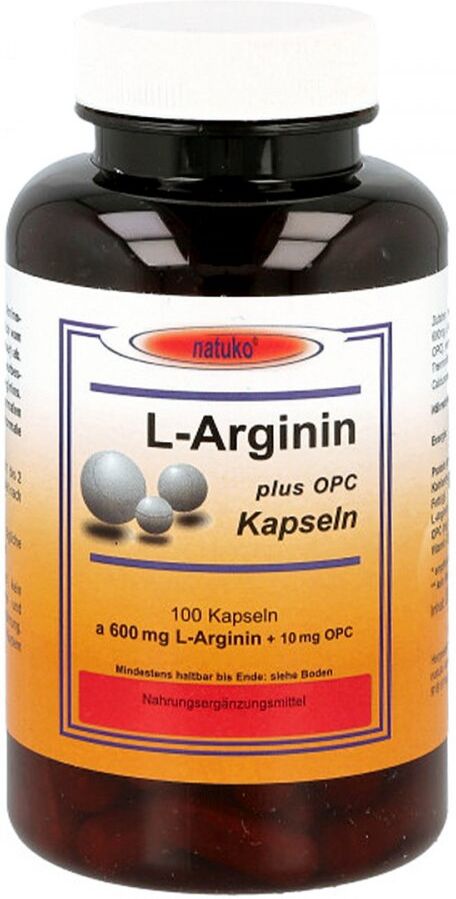 L-arginin+opc 600 mg Kapseln 100stk