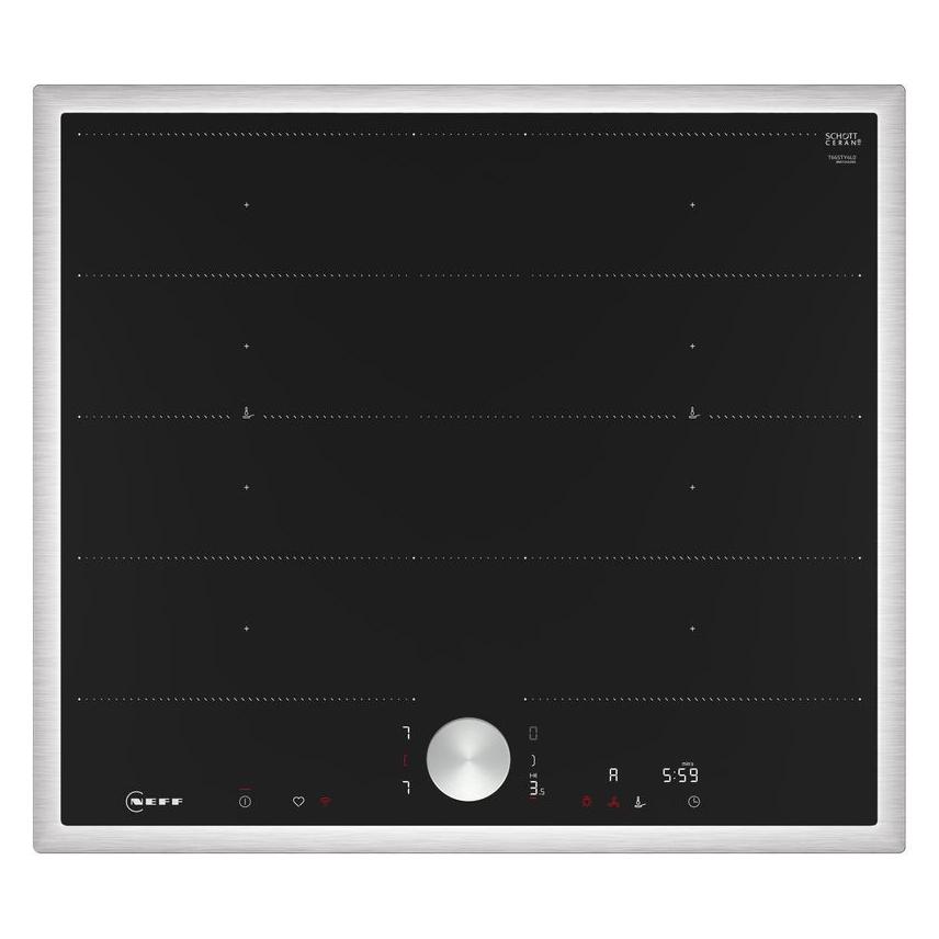 Neff N 90, Induktionskochfeld, 60 cm, Schwarz, Mit Rahmen aufliegend, T66STY4L0 (58.30 cm, Induktionskochfeld) (T66STY4L0)