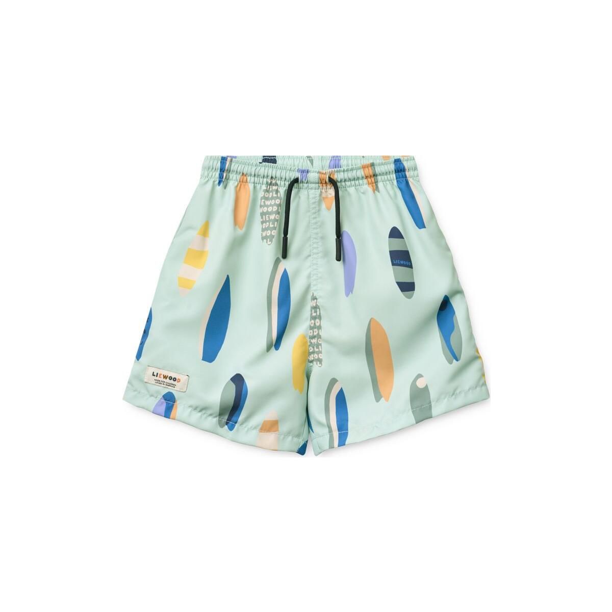 Liewood Duke Printed Board Shorts boards / light peppermint (2605) 74 LW20068-2605-74-CU