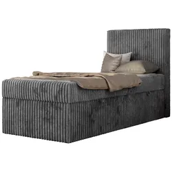 JUGENDBETT TILIO 90/200 - Grau - H4 - Rechts Seite