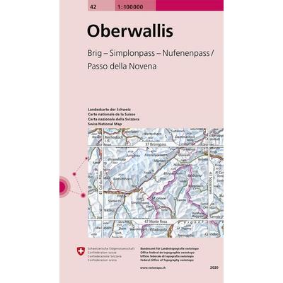 42 Oberwallis, Sonstige von , Swisstopo, 978-3-302-00042-8