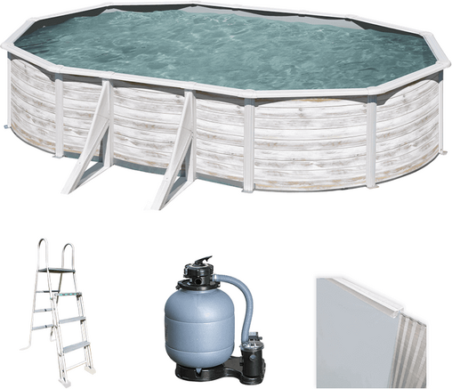 Gre Finlandia Ovale 500x300x120cm - Piscina fuori terra in acciaio