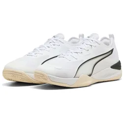 PUMA Eliminate Nitro 4 Handballschuhe 02 - PUMA white/PUMA black/alpine snow 48