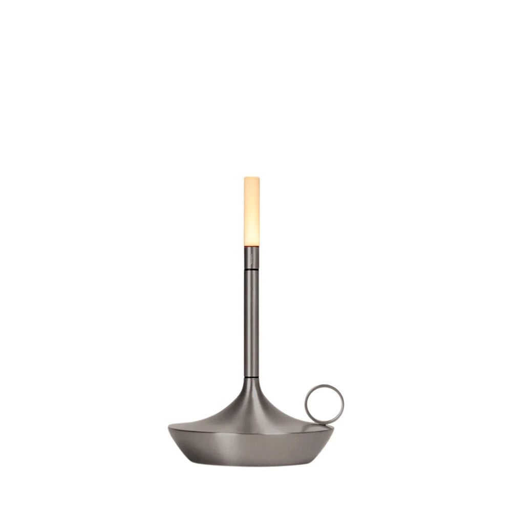 Graypants Wick S tafellamp graphite met oplaadbare accu