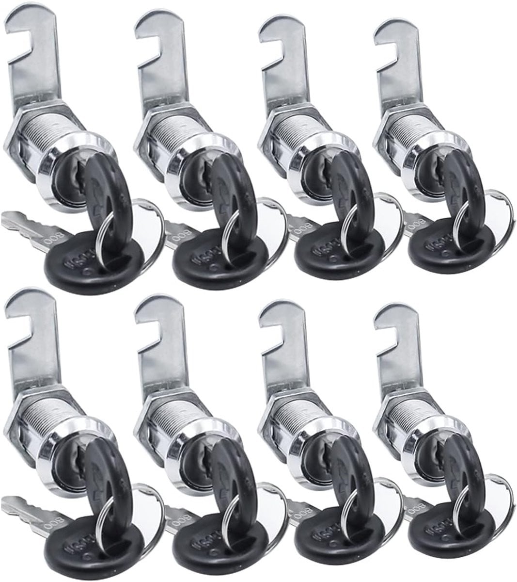 Allecto Cam Lock Kastslot van Roestvrij Staal in Zilver, 16 mm