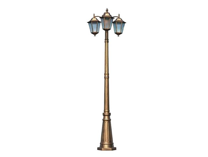 Poteau de lampe épaissi de style européen, lampadaire en aluminium, lampe de jardin, éclairage de route extérieur, H 2.5m