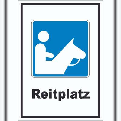 HB-Druck Reitplatz Aufkleber A7 (74x105mm)