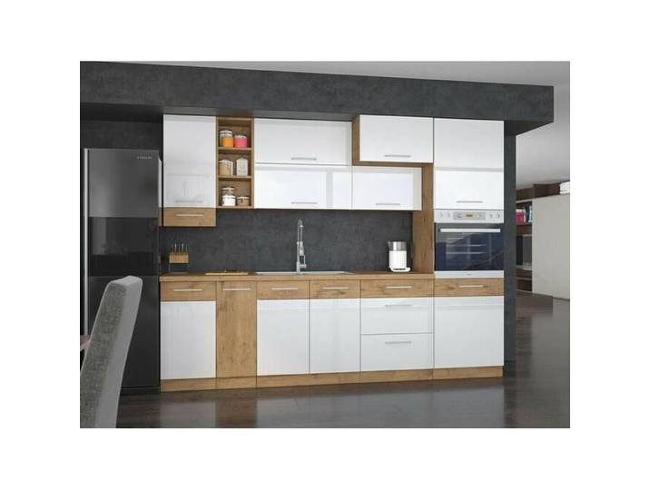 Ensemble de cuisine - Ensemble de cuisine Color 102 458681 - Glossy white - 270x210x57cm