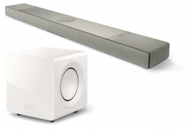 KEF KEF XIO + KEF KC92 - Silver Grey