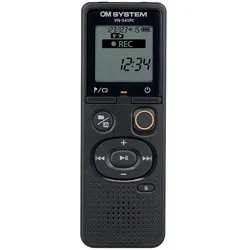 Olympus OM System VN-541PC with CS 131 soft case (4 GB), Diktiergerät, Schwarz